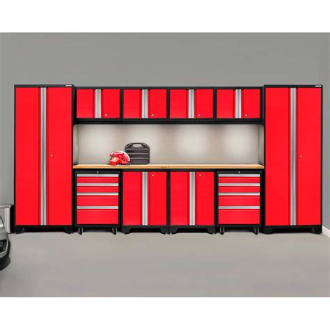 red steel garage cabinets|red steel cabinet.